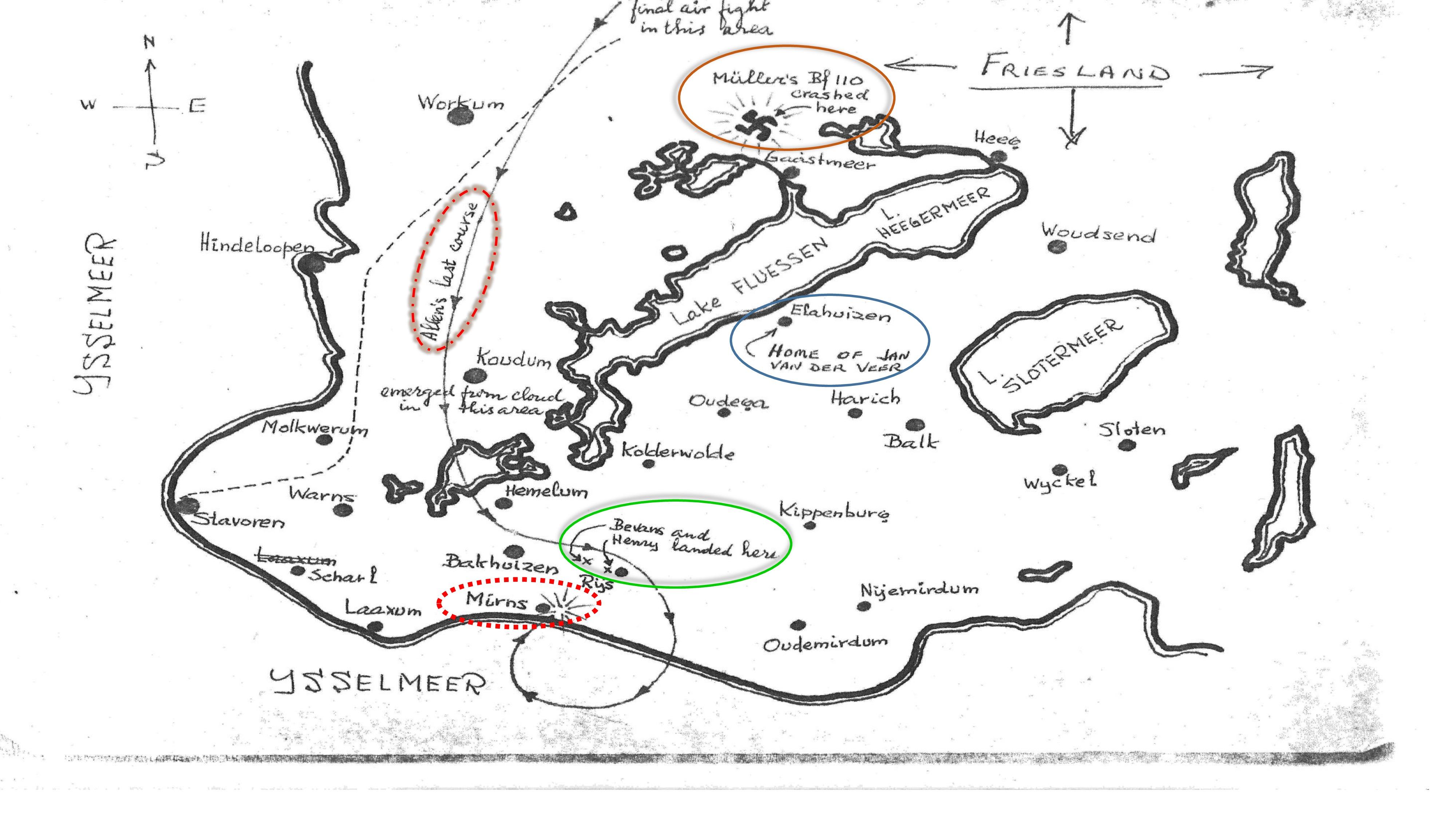 MAP Final Flight Patch Friesland Mirns Airspace B 24 42 7554 Crash highlighted page 0