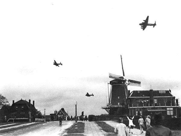 RAF Bomber Command Lancasters Operation Manna day 3 Gouda