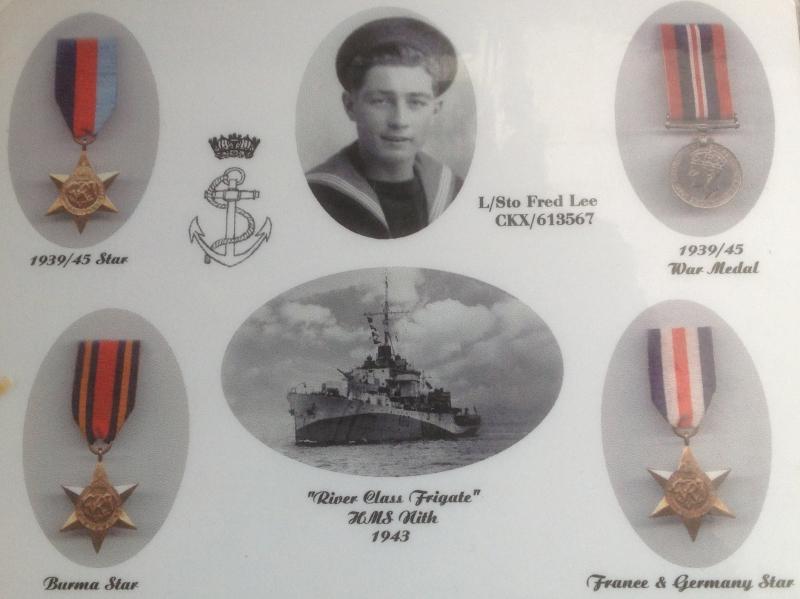 H.M.S.Nith hit by a Mistel