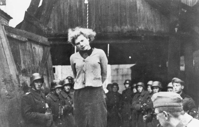 Masha Bruskina hanged by the Germans