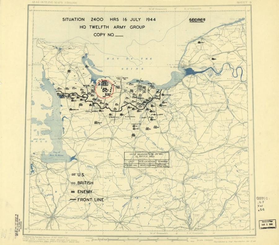 1 Infantry Division (USA) withdrew to to rest and refit