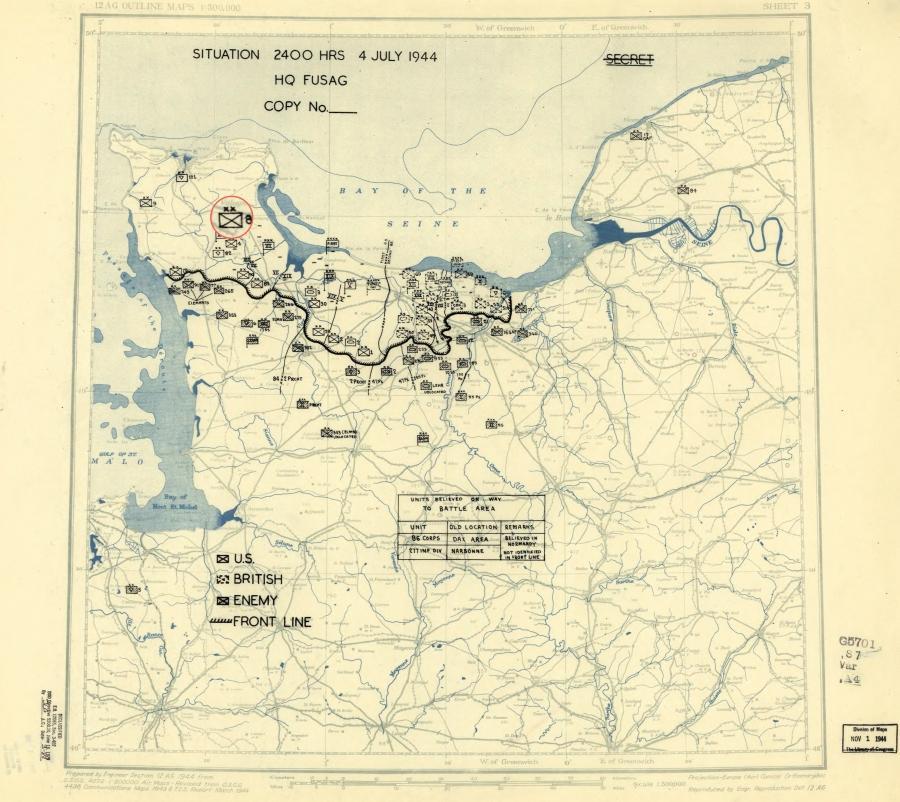 8 Infantry Division (USA) debarked at Utah Beach