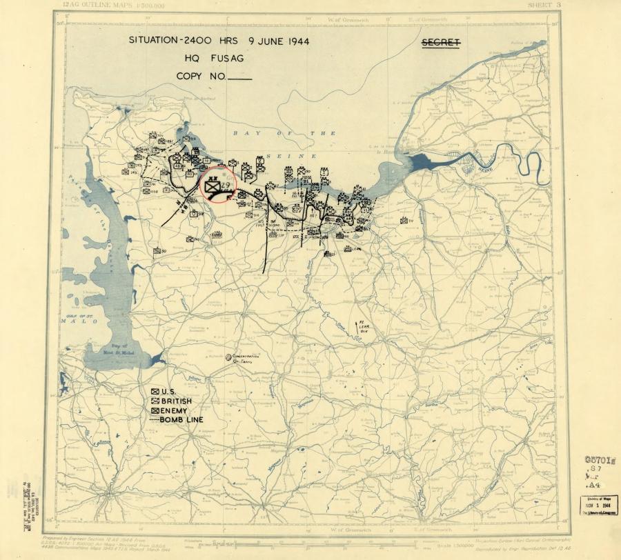 29 Infantry Division (USA) signy-sur-Mer occupied