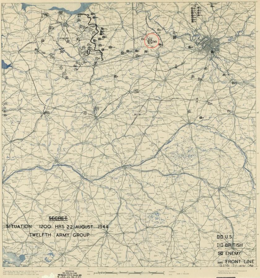 30 Infantry Division (USA) near St.André