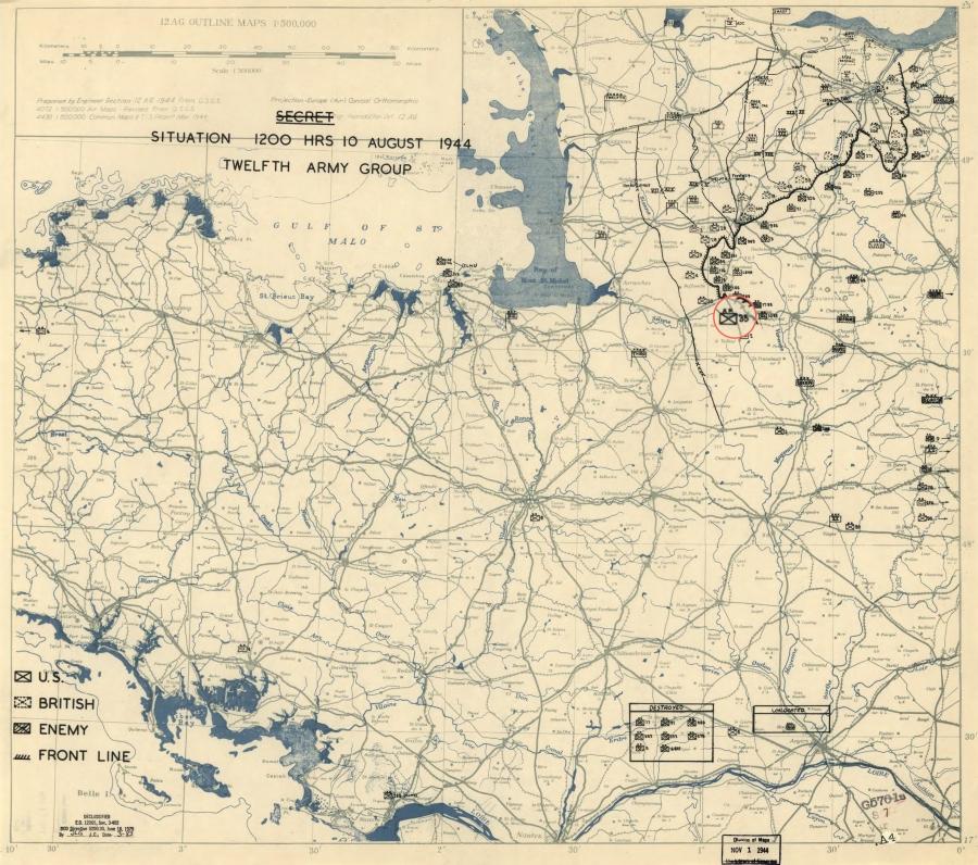 35 Infantry Division (USA) near Mortain
