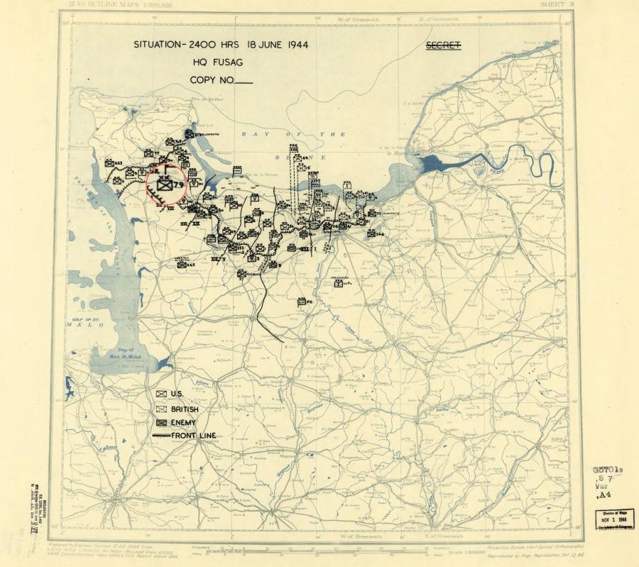 79 Infantry Division (USA) near Picanville