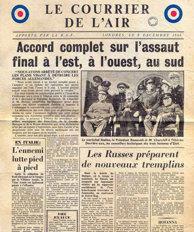 1943-11-28 The Overlord plan | Conference of Teheran