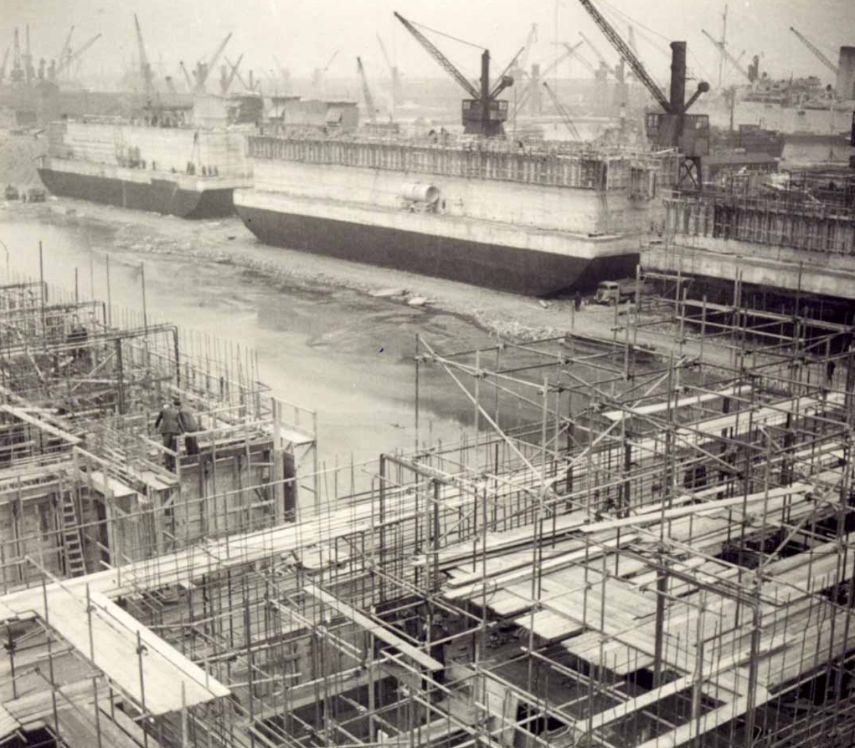 1944-06-07 Linkup | arrival Mulberry (artificial harbour)