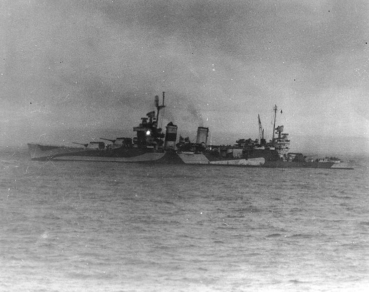 USS Tuscaloosa target Ozeville