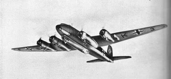 Fw 200 lost at North Sea (near Sunderland) on 20-07-1940 (SGLO ref: T0751A)