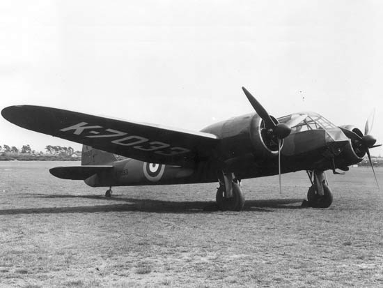 Blenheim lost at North Sea (100 km W Den Haag) on 07-07-1941 (SGLO ref: T1086)