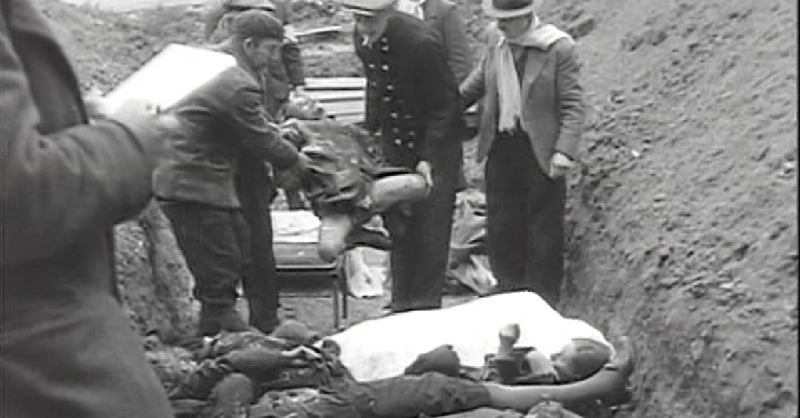 9 (Eastern and Home Counties) Parachute Battalion discovers execution spot