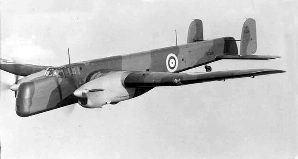 Armstrong Whitworth Whitley (AD698 -R) on a mission to North Sea on 1942-05-31