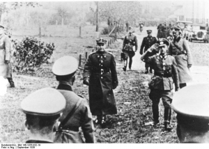General Blaskowitz accepting the surrender of Polish troops