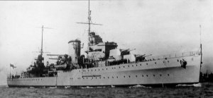 HMS Ajax target battery Longues sur Mer